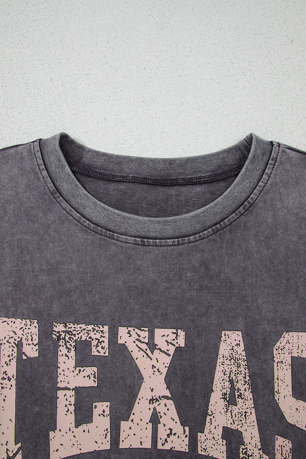 TEXAS Steer Head Graphic Mineral Wash Oversized T Shirt
