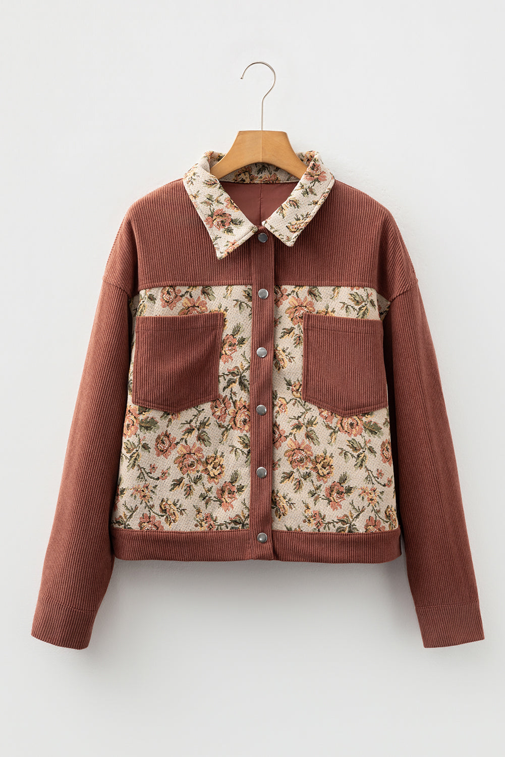 Retro Floral Patchwork Style Jacket