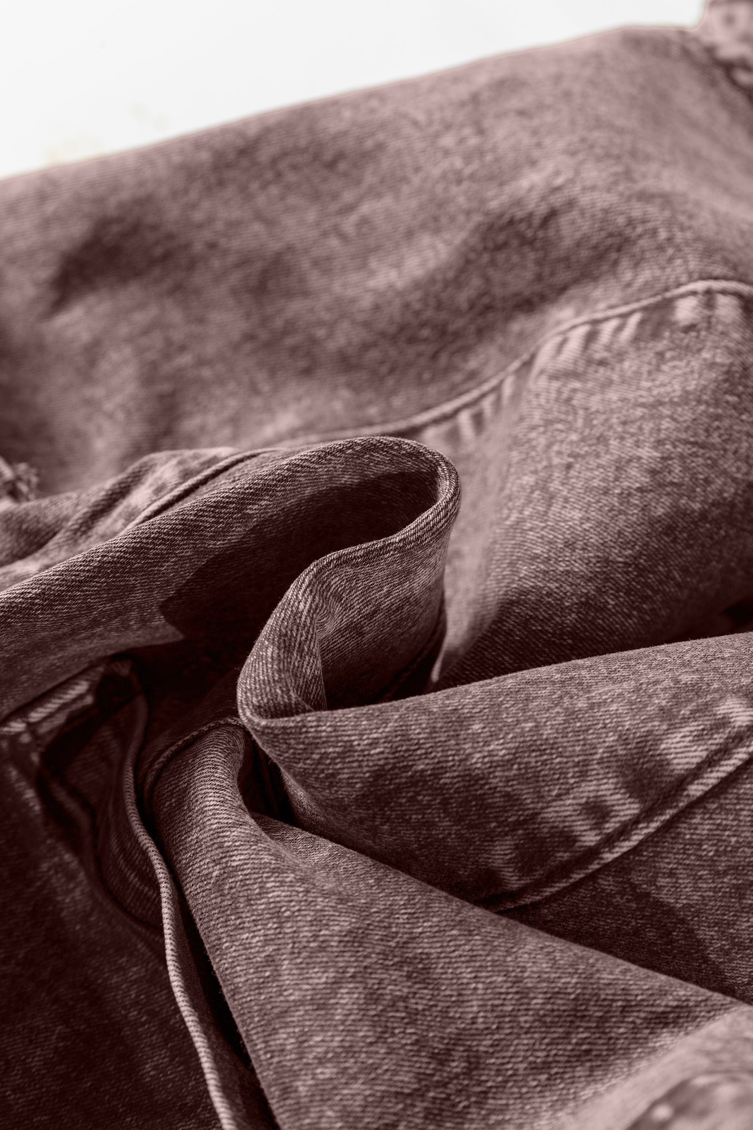 Vintage Washed Denim Suspender Mini Dress