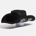 Rhinestone Rose Embroidered Cowboy Hat