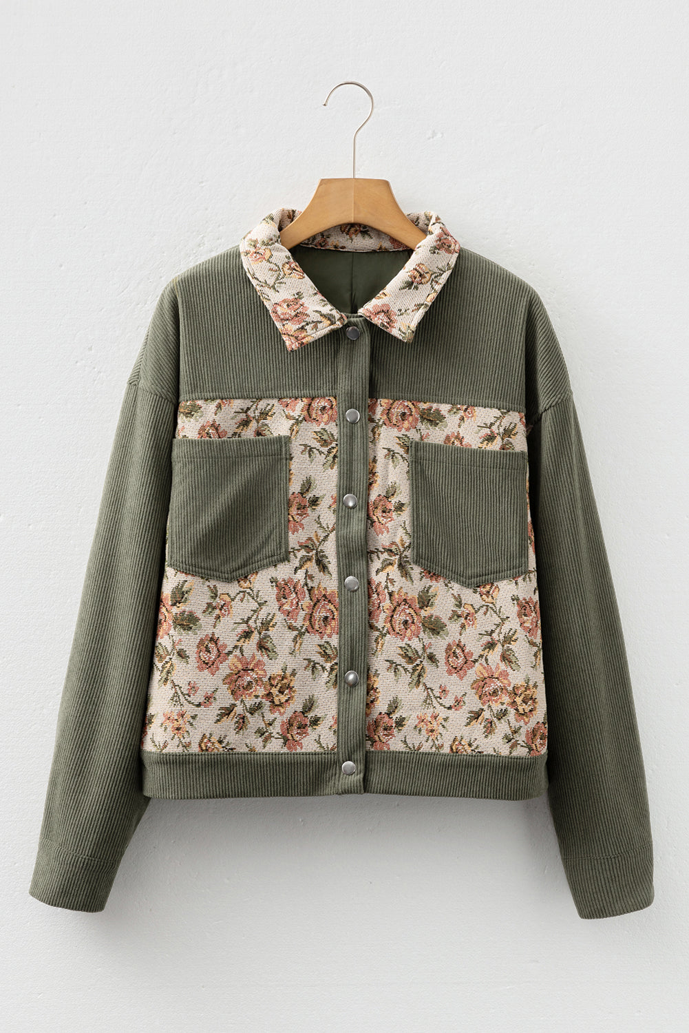 Retro Floral Patchwork Style Jacket