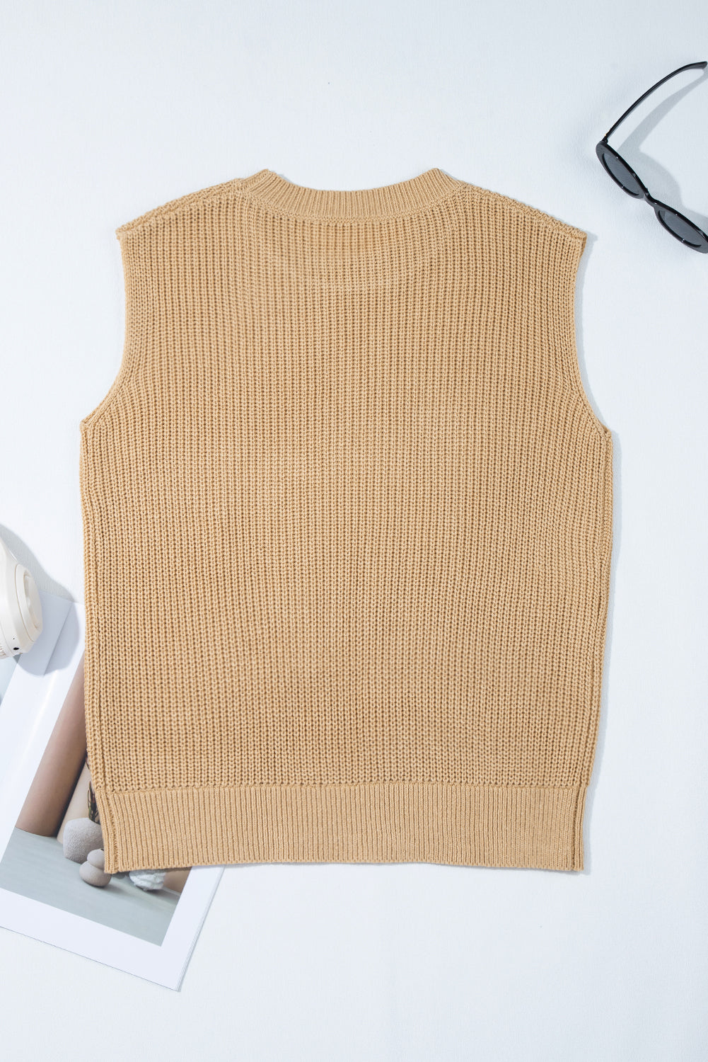 Horse Graphic Knitted Sweater Vest