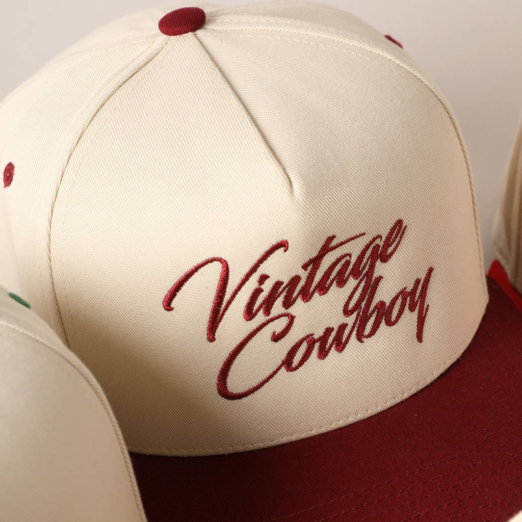 Vintage Cowboy Embroidery Baseball Cap