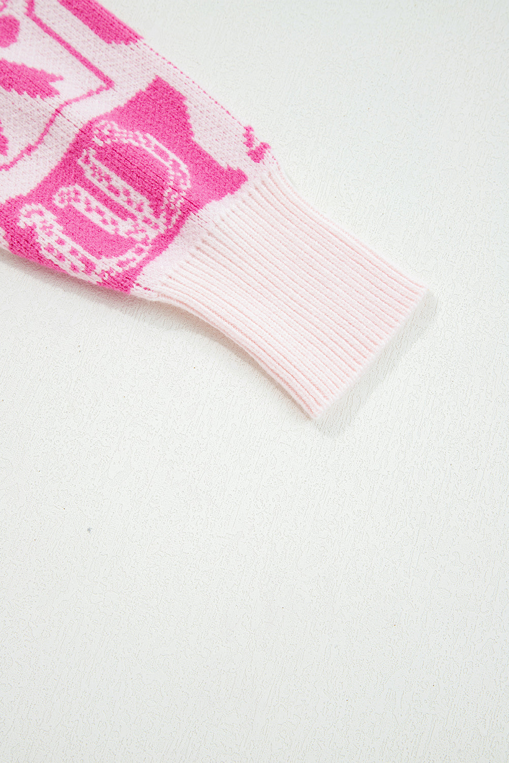 Black Bows & Horseshoes Pattern Sweater