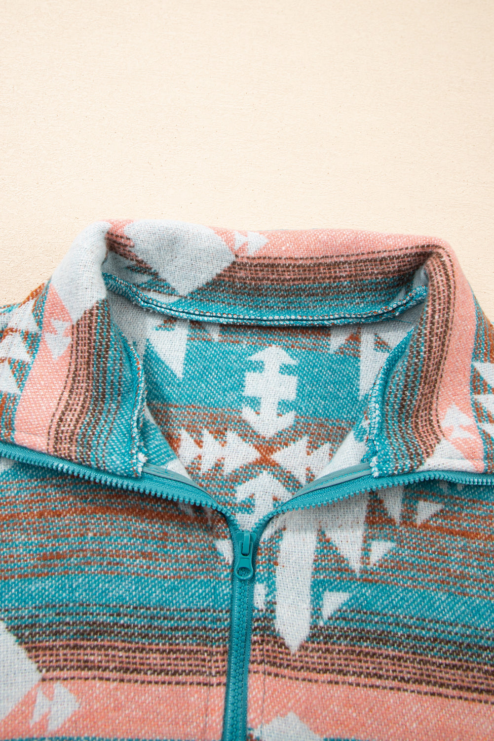 Quarter Zip Aztec Sweatshirt