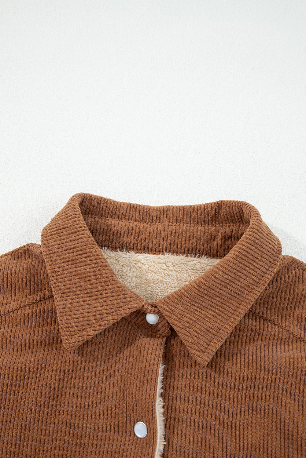 Cinnamon Fleece Lined Corduroy Jacket