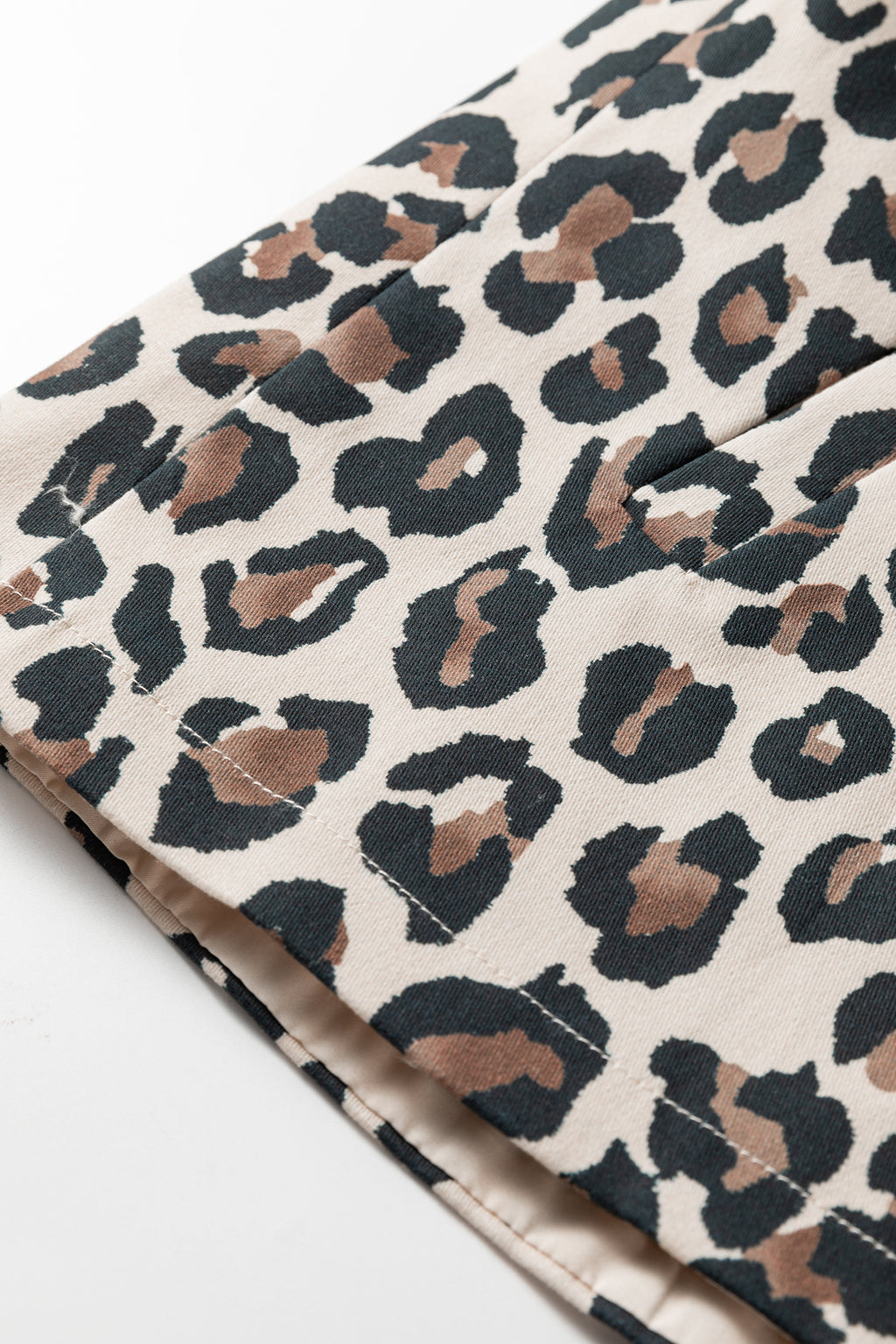 Brown Leopard Print Jacket Vest