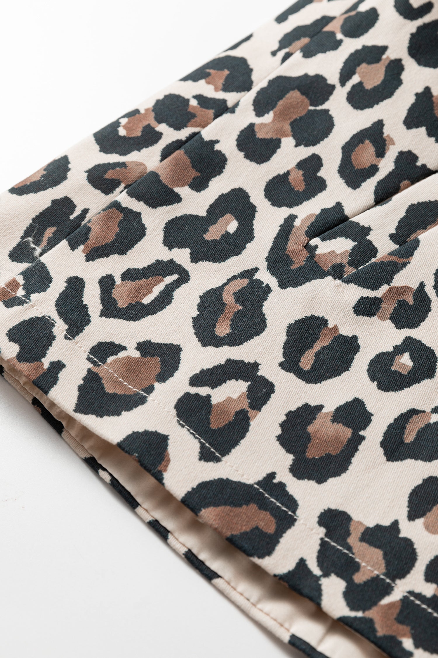 Brown Leopard Print Jacket Vest