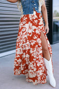 Floral Western Cowgirl Maxi Skirt
