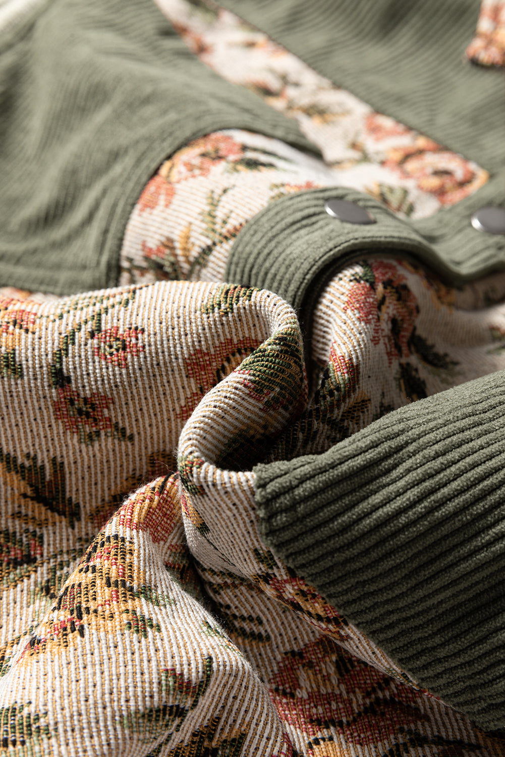 Retro Floral Patchwork Style Jacket