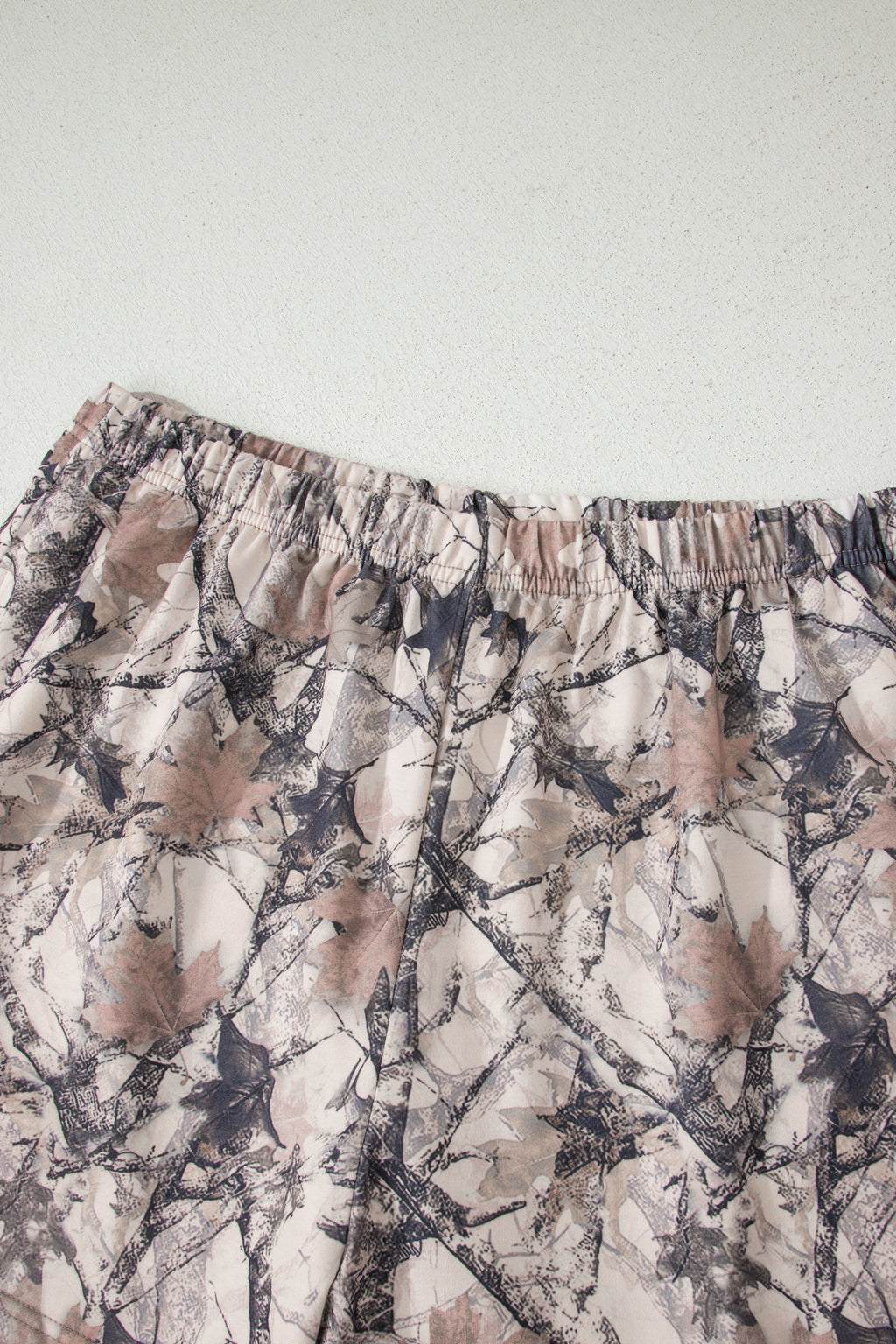 Woodland Camo Long Sleeve Top & Short Set