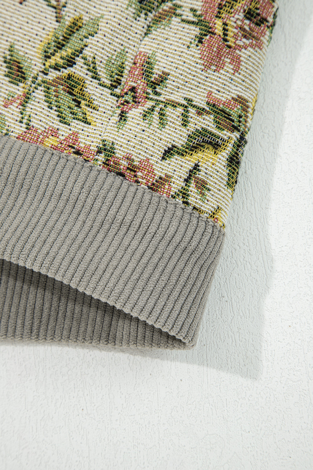 Retro Floral Patchwork Style Jacket