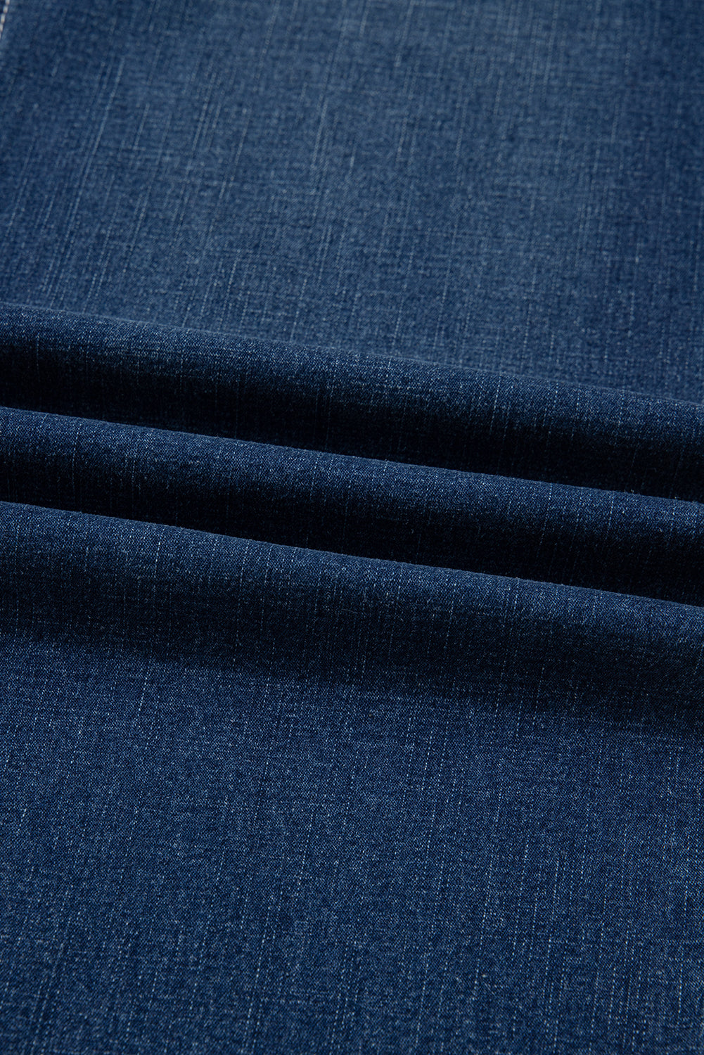 Stitched Waist Detail Loose Cuffed Jeans