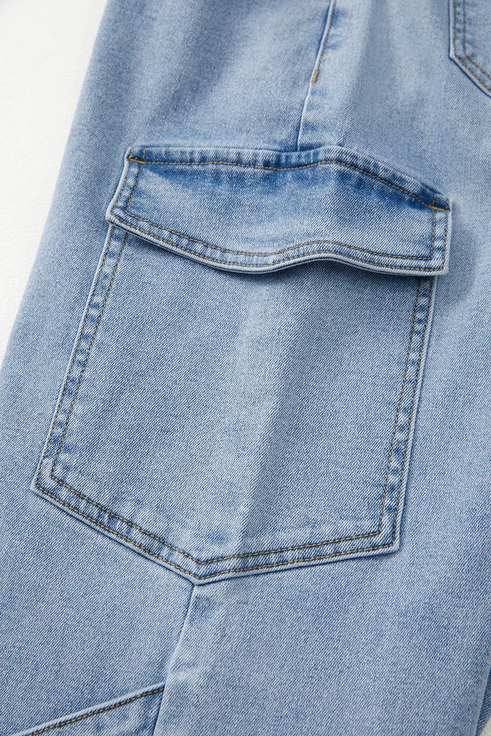 Blue Bowknot Boyfriend Cargo Jeans