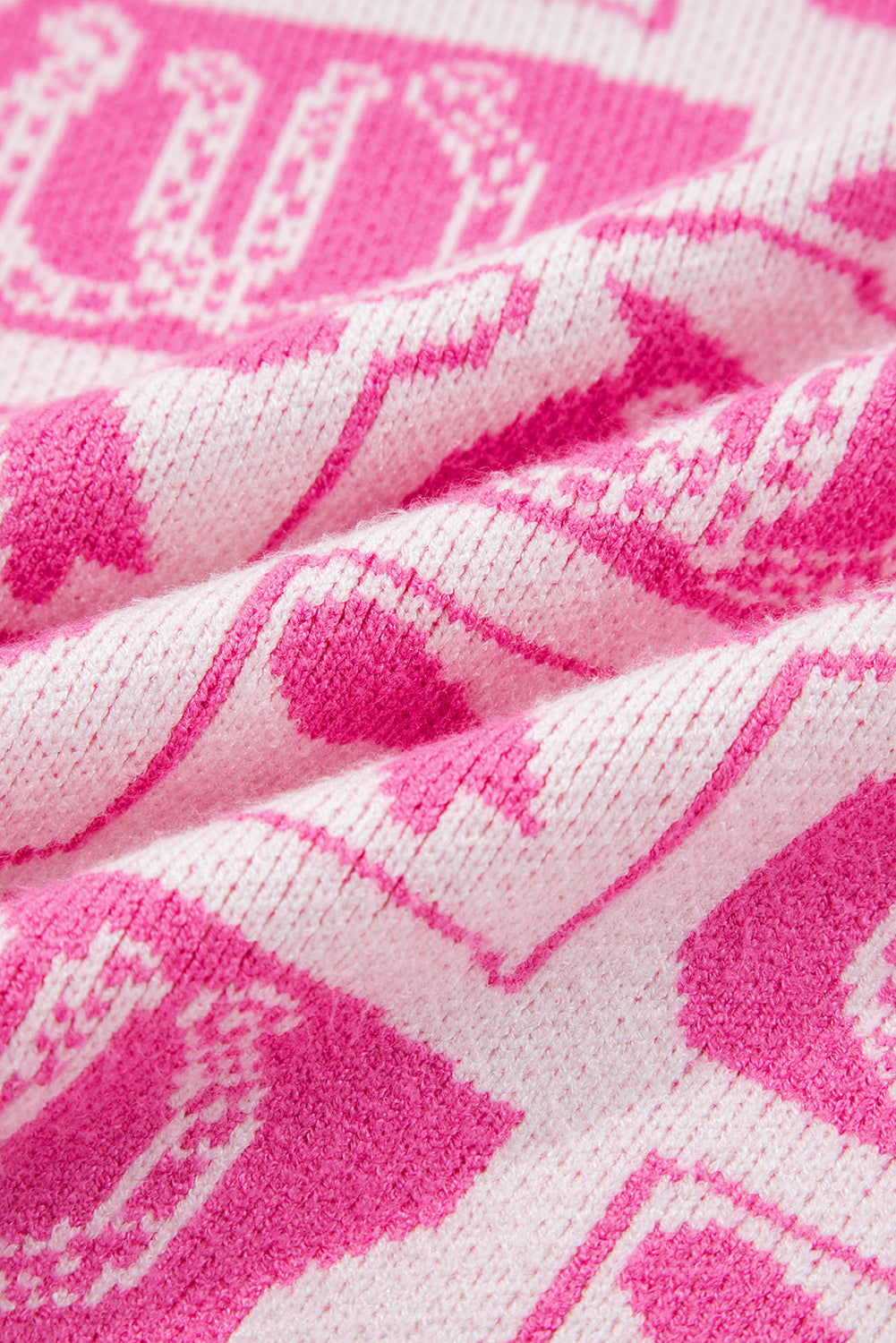 Black Bows & Horseshoes Pattern Sweater