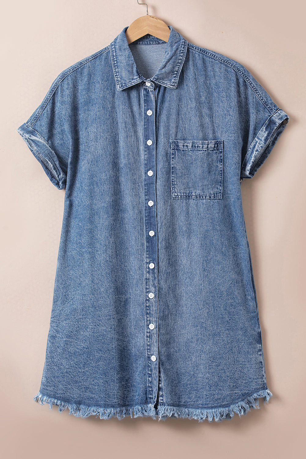 Mineral Wash Denim Dress