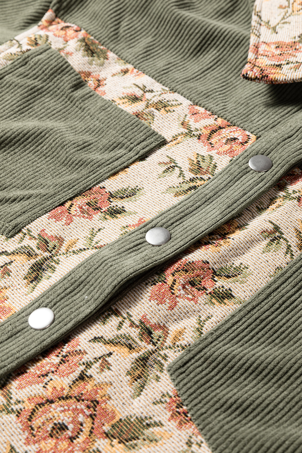 Retro Floral Patchwork Style Jacket