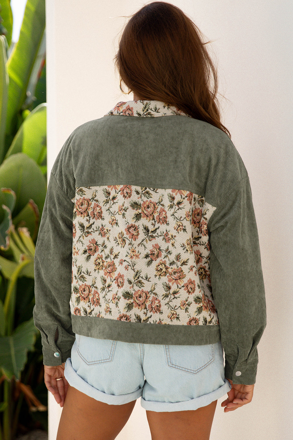 Retro Floral Patchwork Style Jacket