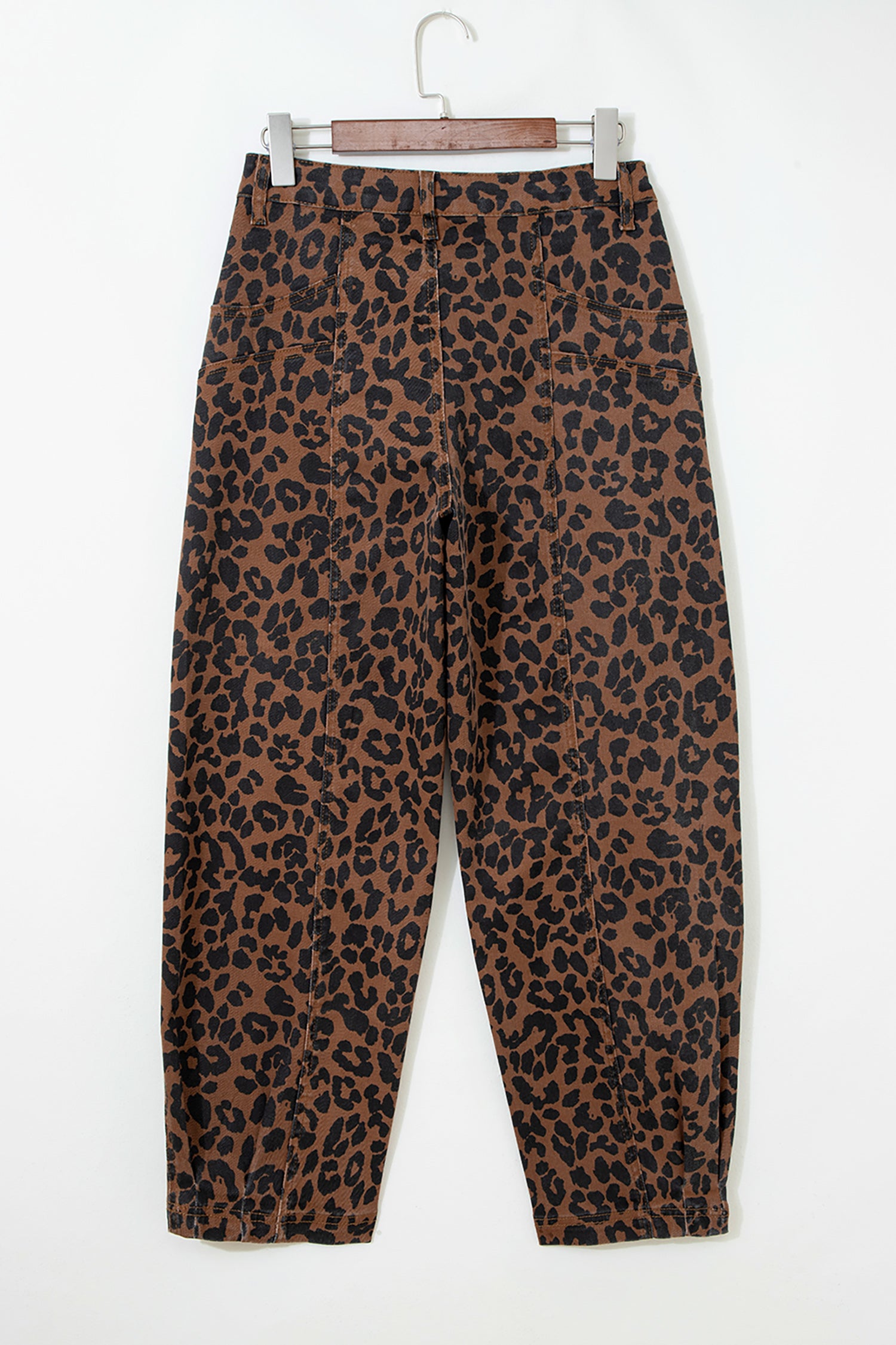 Brown Leopard Print Jeans