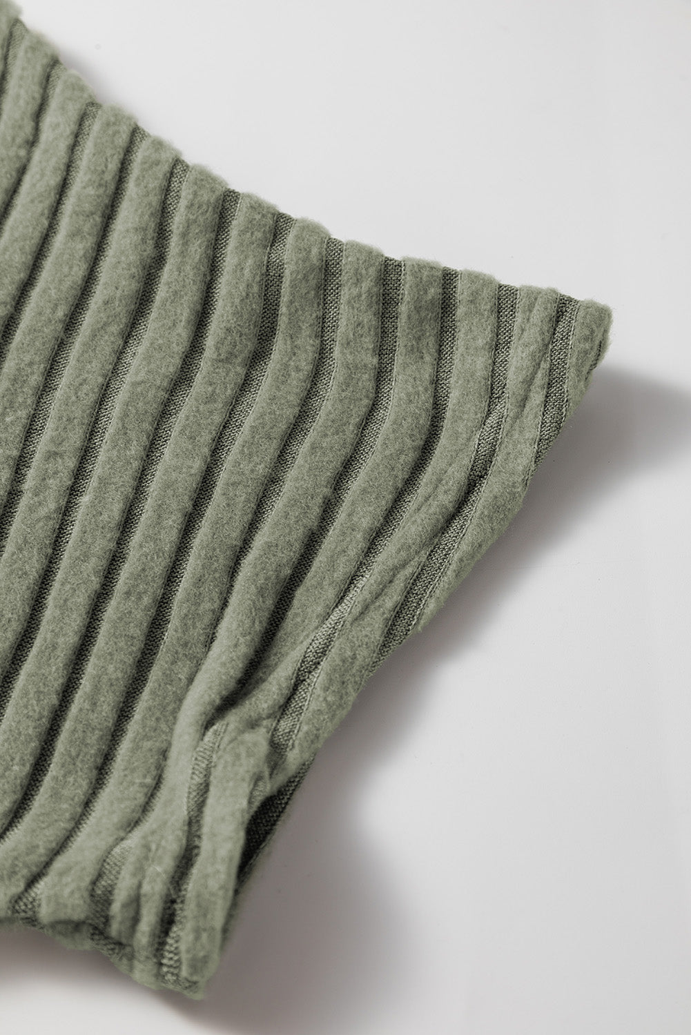 Ribbed Keyhole Short Sleeve Jumpsuit